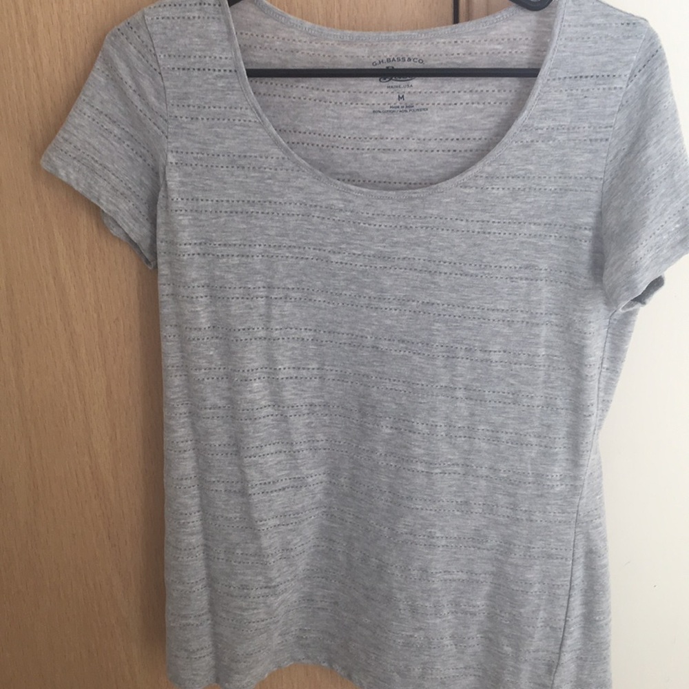 T shirt with scoop neckline